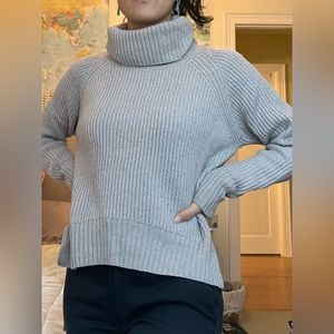Chunky Ribbed Wilfred Free Cream Turtleneck
